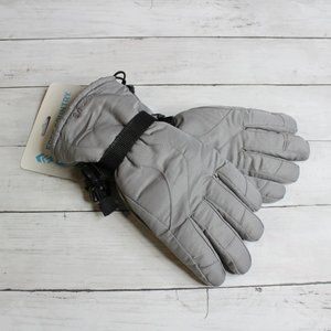 Free Country Women's Winter Ski Gloves Size M L Gray Black